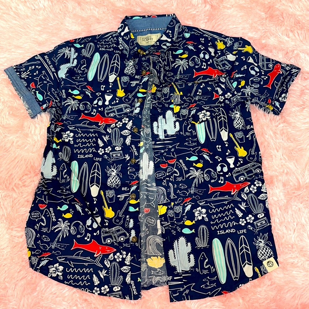 Boys short sleeve button down